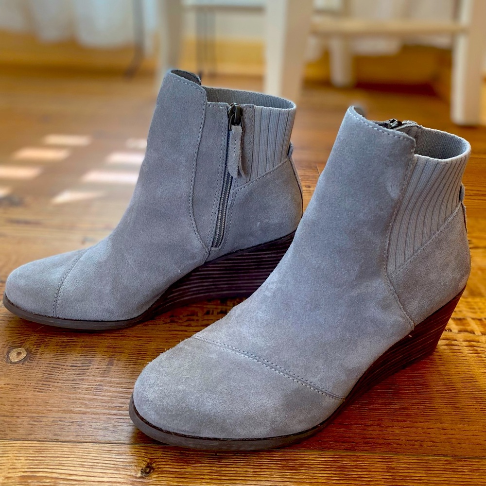 Toms Amelia Wedge Bootie